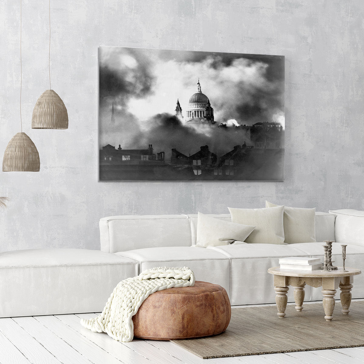 St Pauls Survives Canvas Print or Poster - Canvas Art Rocks - 6