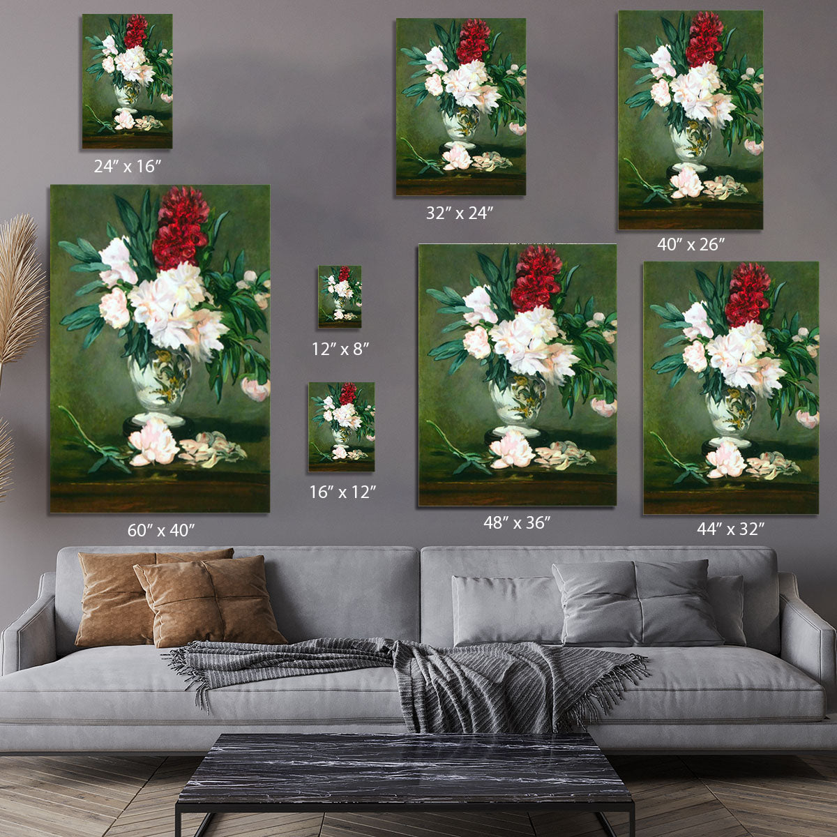 Still Life Vase with Peonies by Manet Canvas Print or Poster - Canvas Art Rocks - 7
