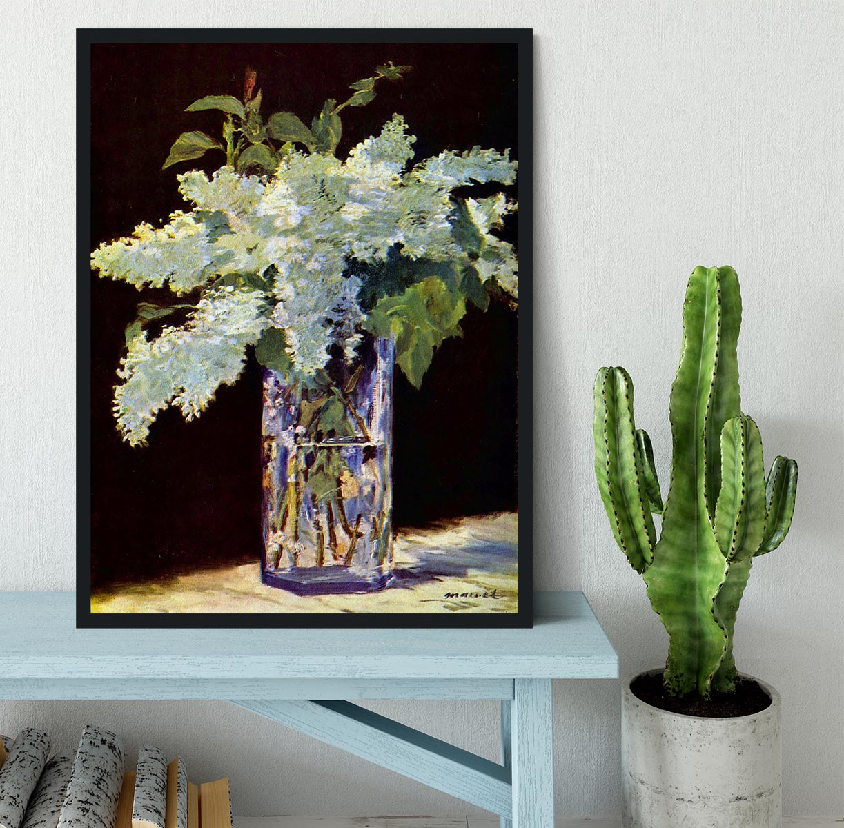 Still Life by Manet Framed Print - Canvas Art Rocks - 2