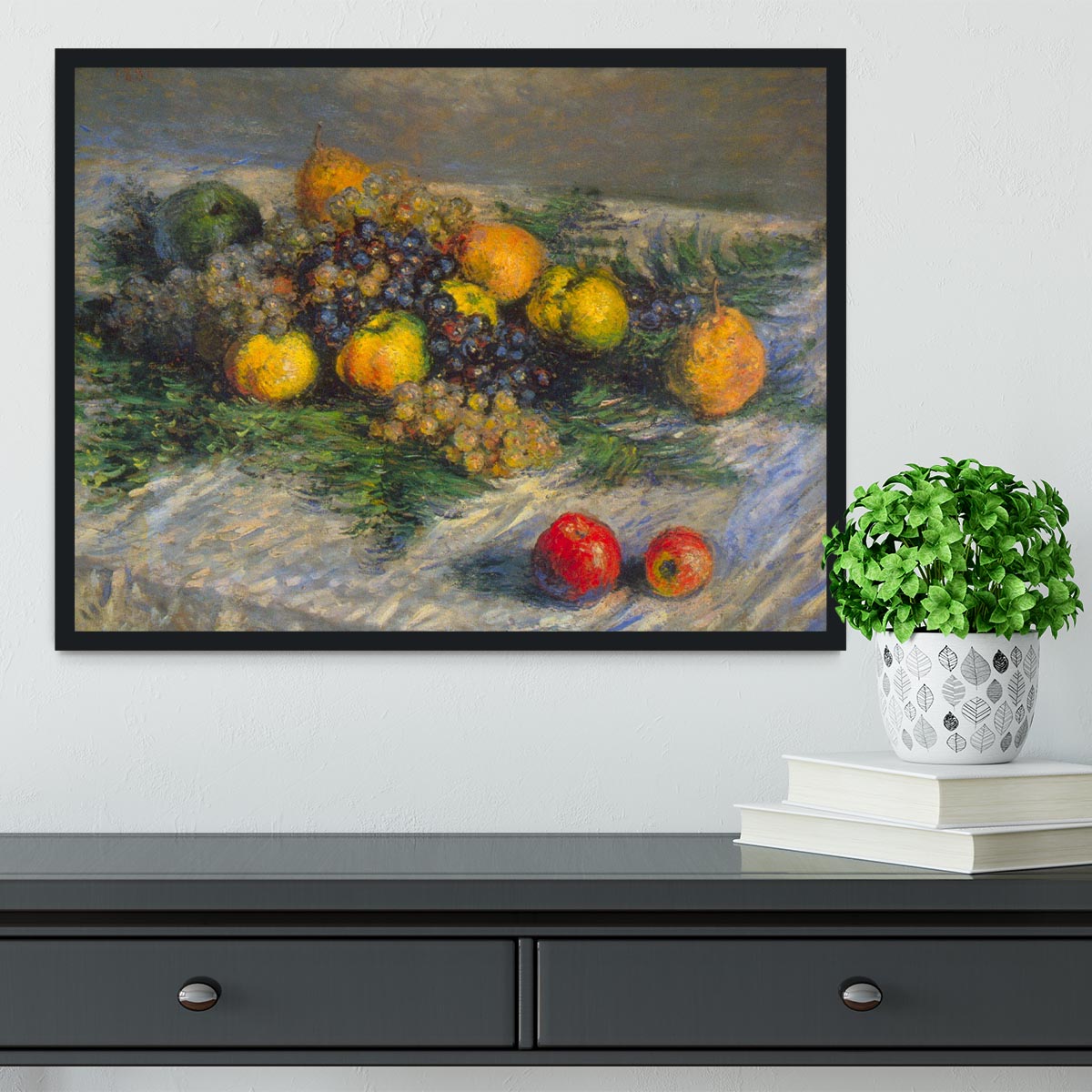 Still Life by Monet Framed Print - Canvas Art Rocks - 2