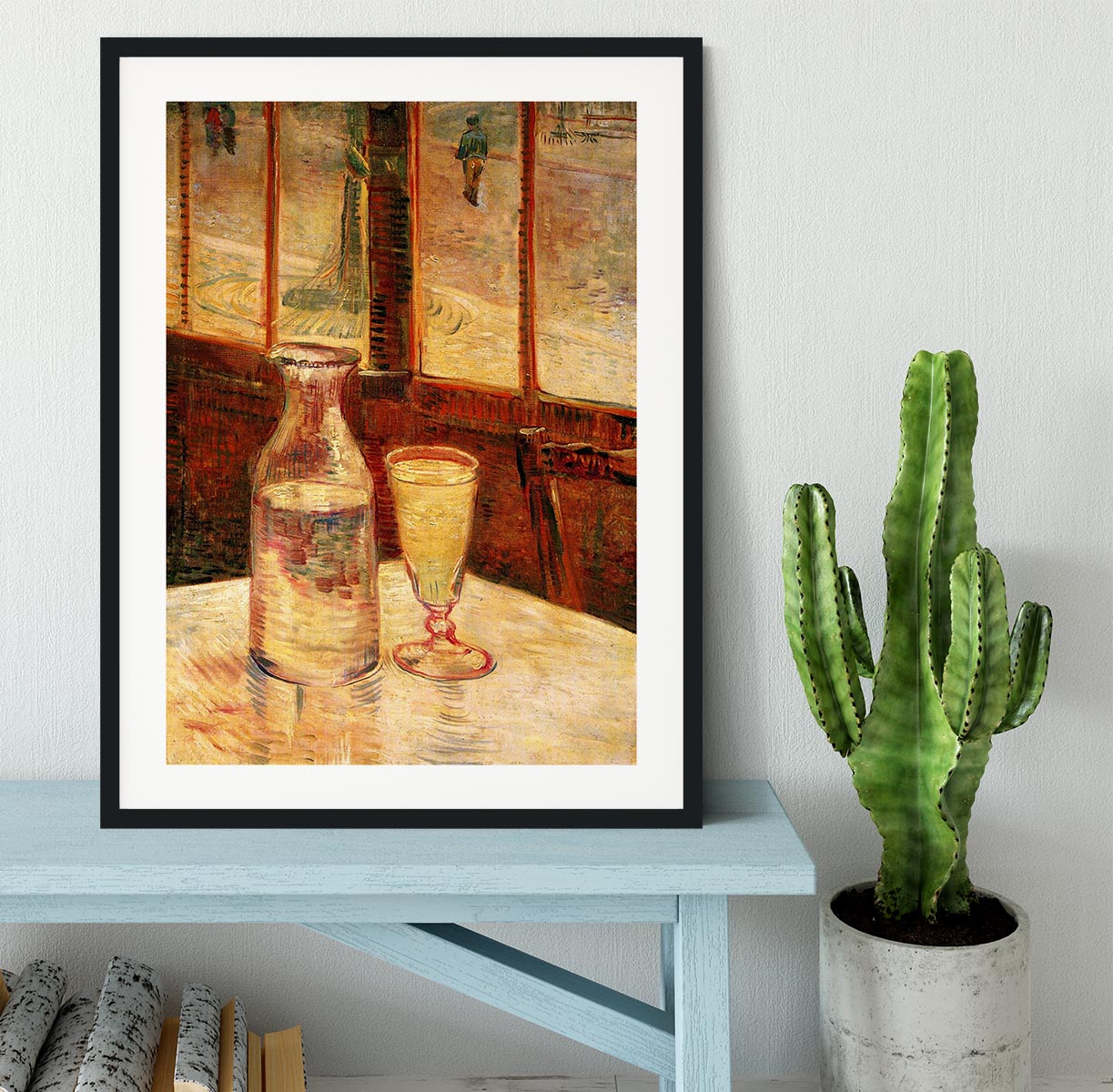 Still Life with Absinthe by Van Gogh Framed Print - Canvas Art Rocks - 1