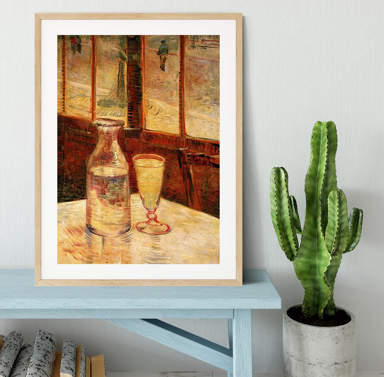 Still Life with Absinthe by Van Gogh Framed Print - Canvas Art Rocks - 3