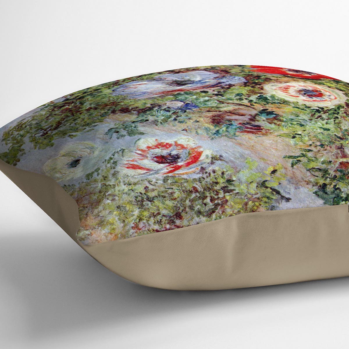 Still Life with Anemones by Monet Cushion