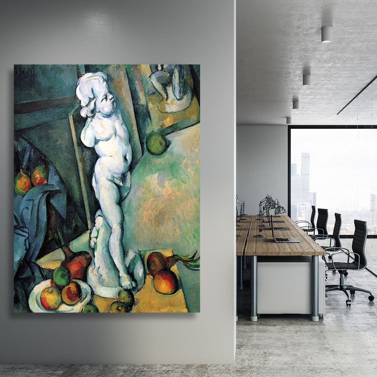 Still Life with Cherub by Cezanne Canvas Print or Poster - Canvas Art Rocks - 3