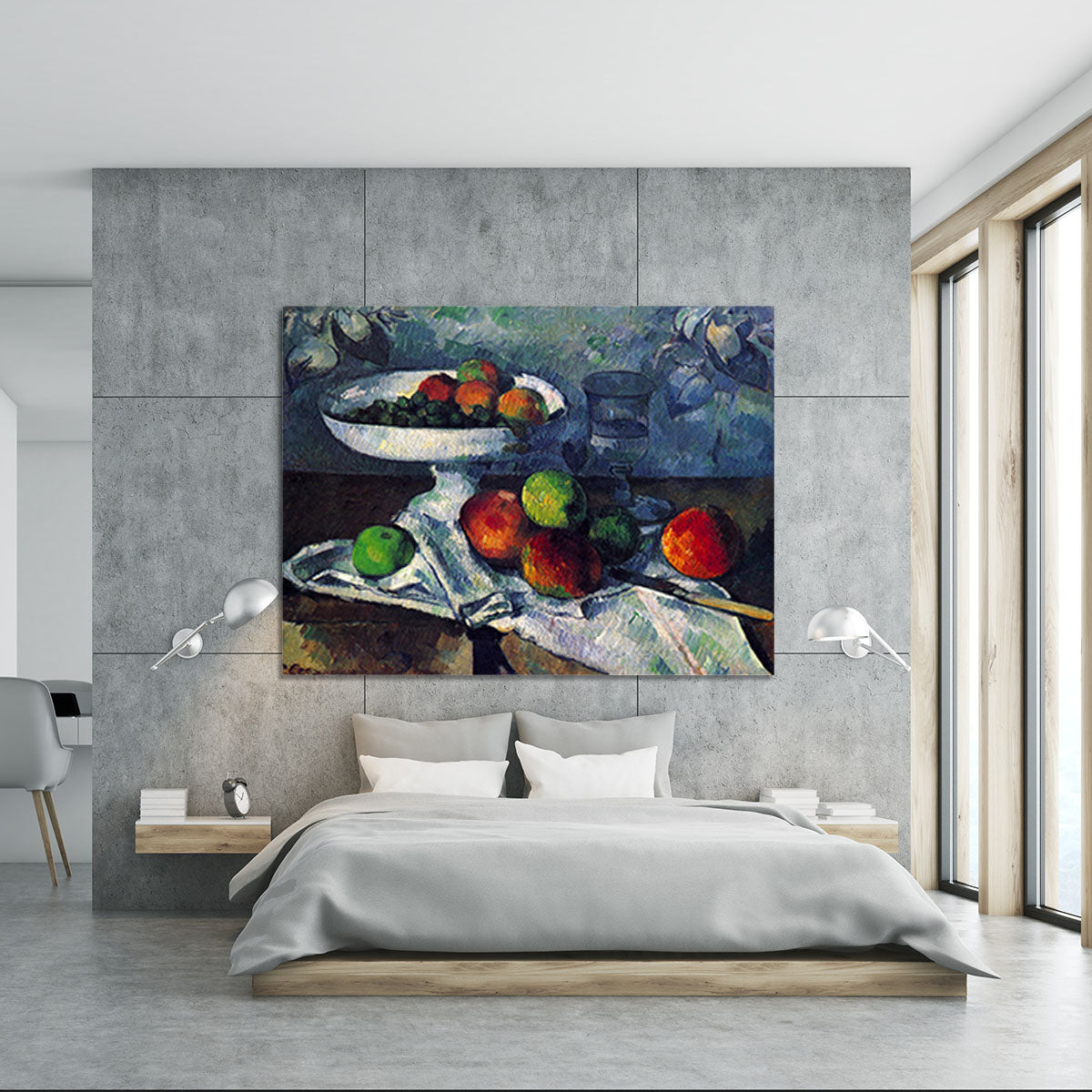 Still Life with Fruit Bowl by Cezanne Canvas Print or Poster - Canvas Art Rocks - 5