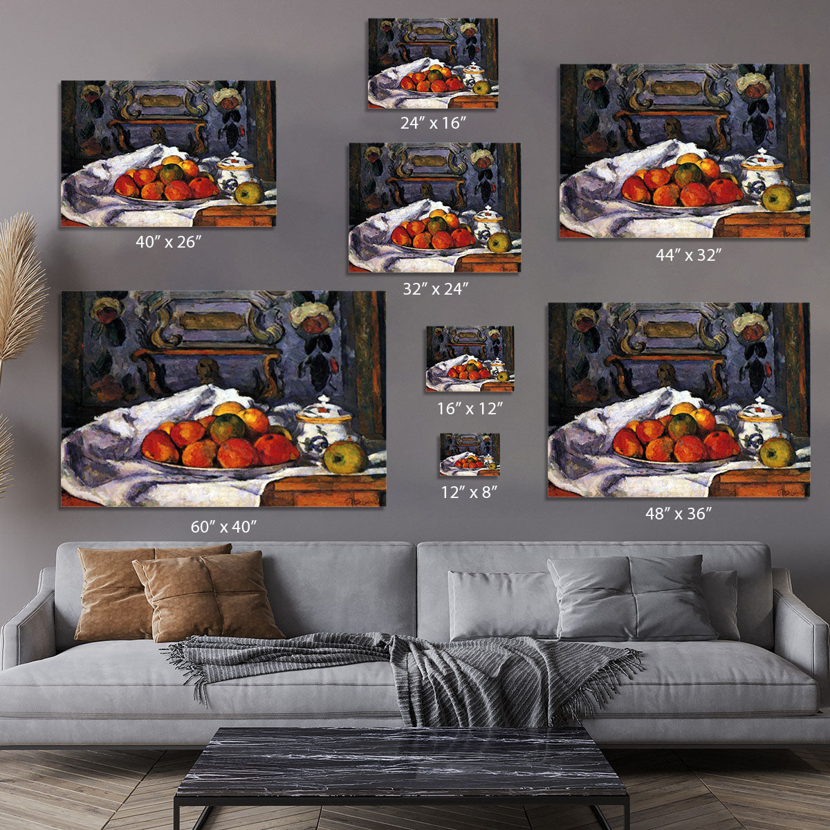 Still life bowl of apples by Cezanne Canvas Print or Poster - Canvas Art Rocks - 7