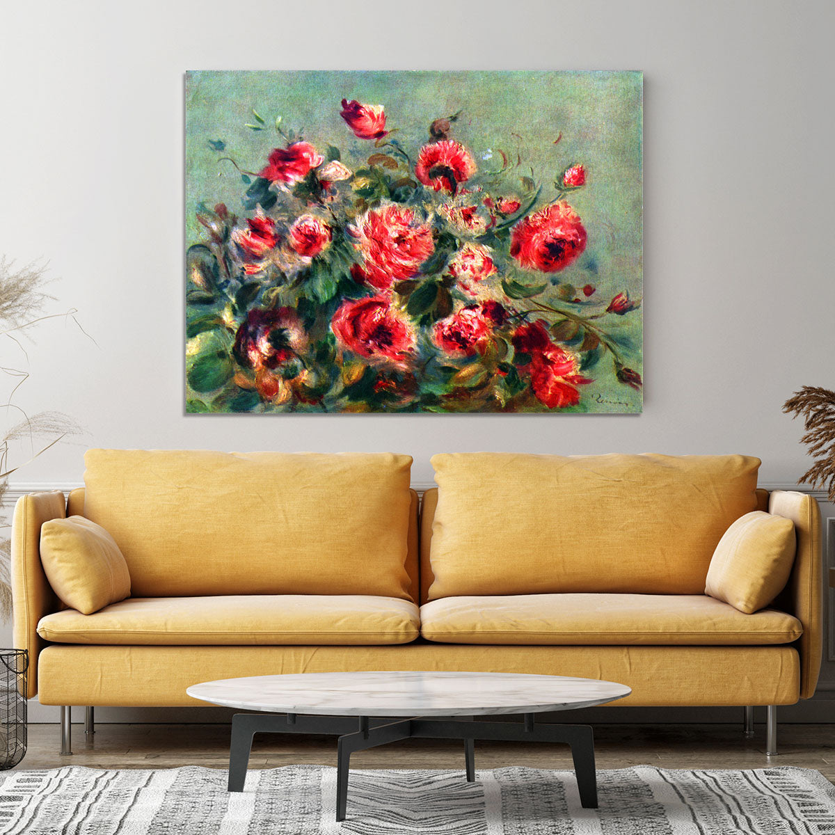 Still life roses of Vargemont by Renoir Canvas Print or Poster - Canvas Art Rocks - 4