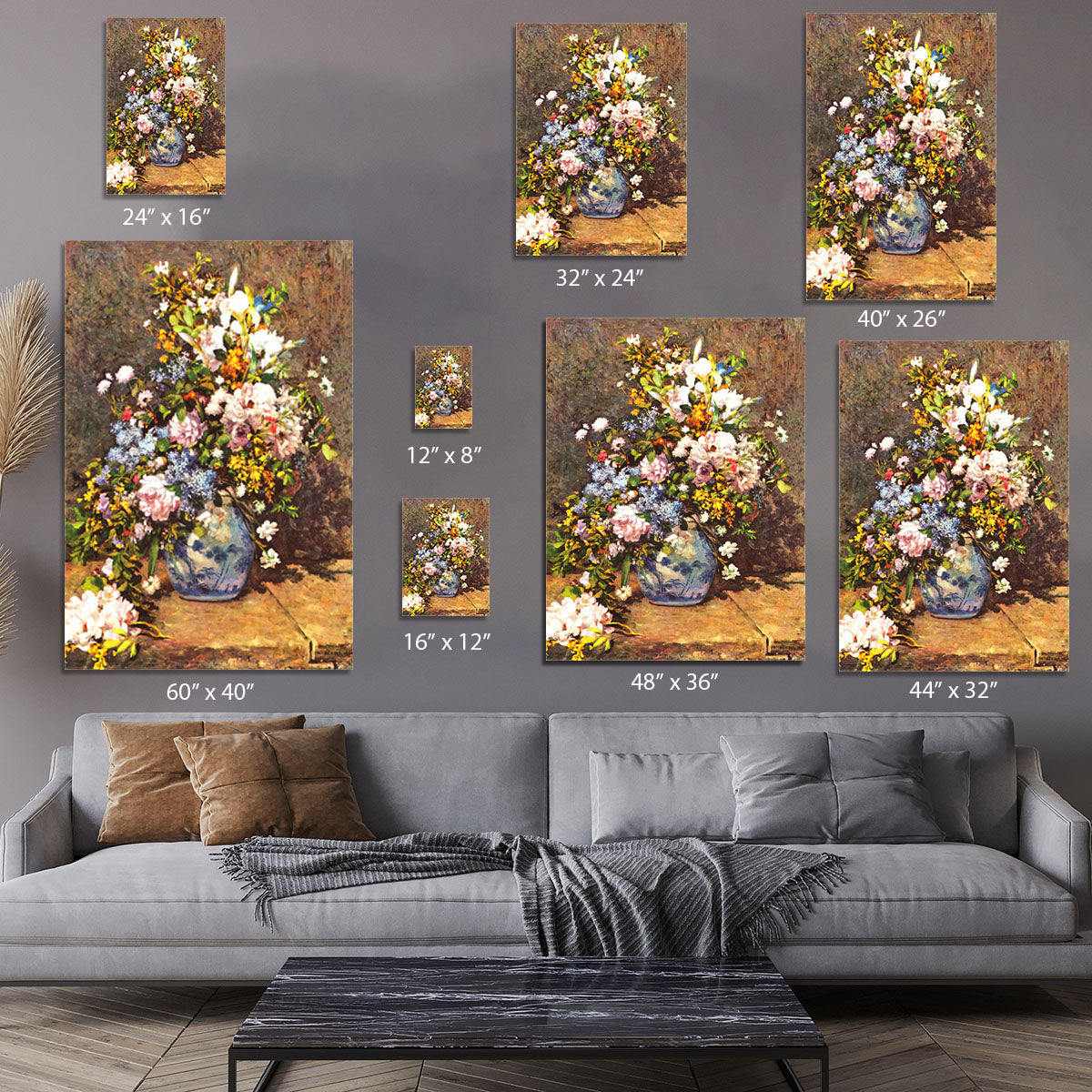 Still life with large vase by Renoir Canvas Print or Poster - Canvas Art Rocks - 7