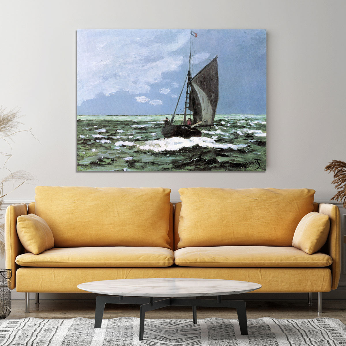 Storm by Monet Canvas Print or Poster - Canvas Art Rocks - 4