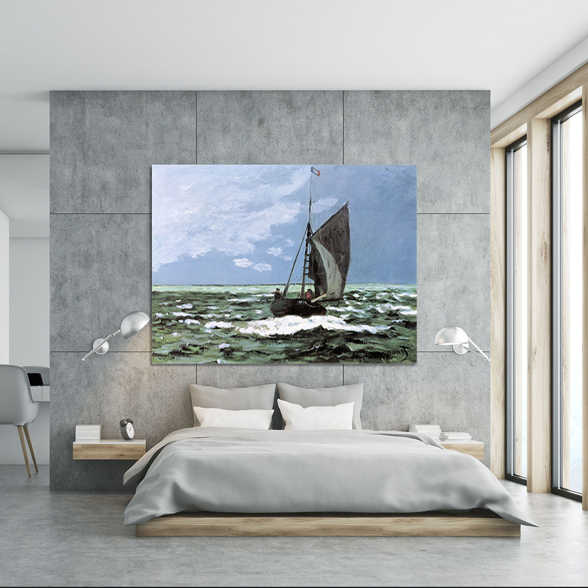 Storm by Monet Canvas Print or Poster - Canvas Art Rocks - 5