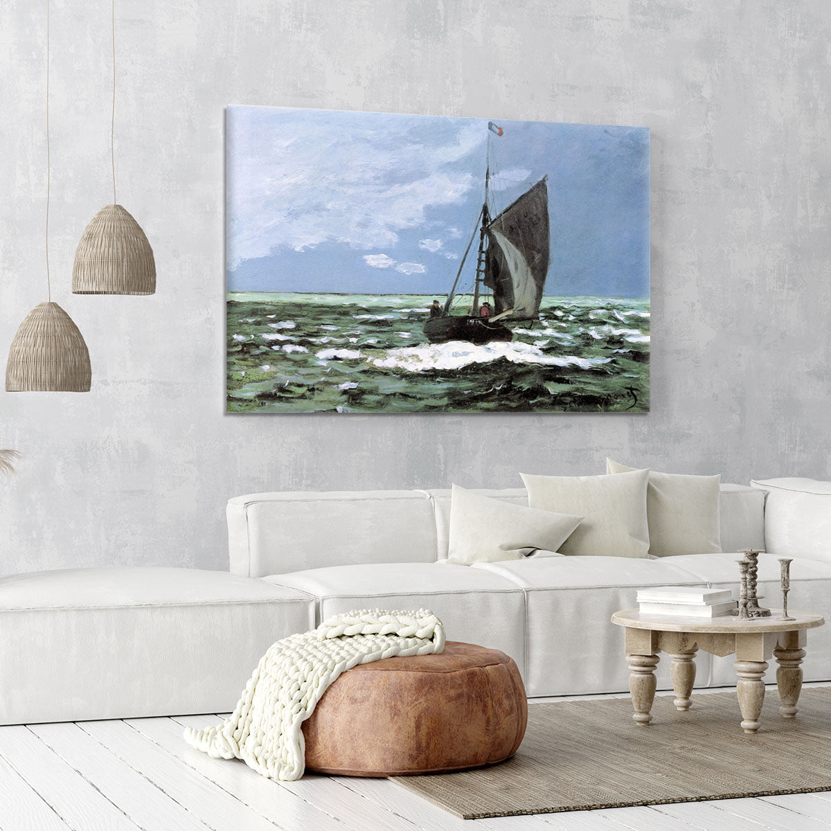 Storm by Monet Canvas Print or Poster - Canvas Art Rocks - 6