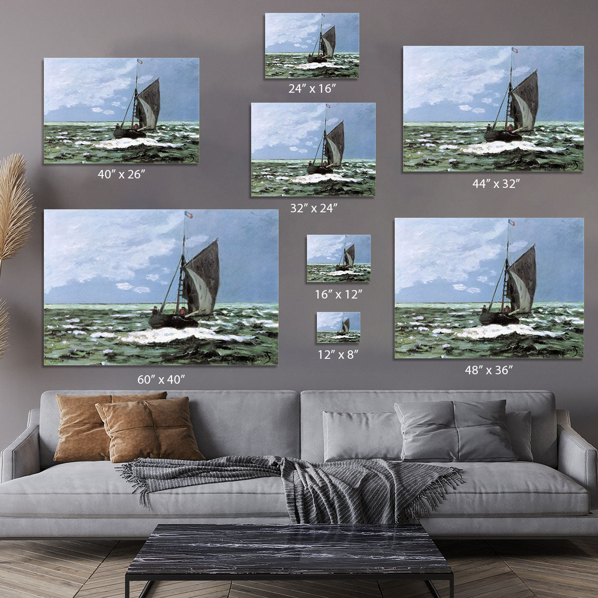 Storm by Monet Canvas Print or Poster - Canvas Art Rocks - 7