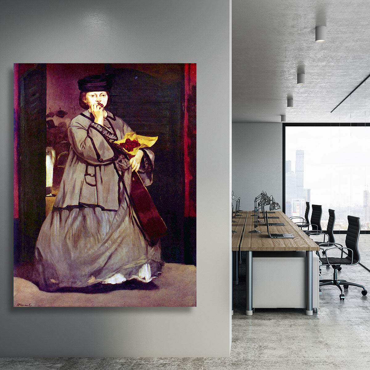 Street singer by Manet Canvas Print or Poster - Canvas Art Rocks - 3