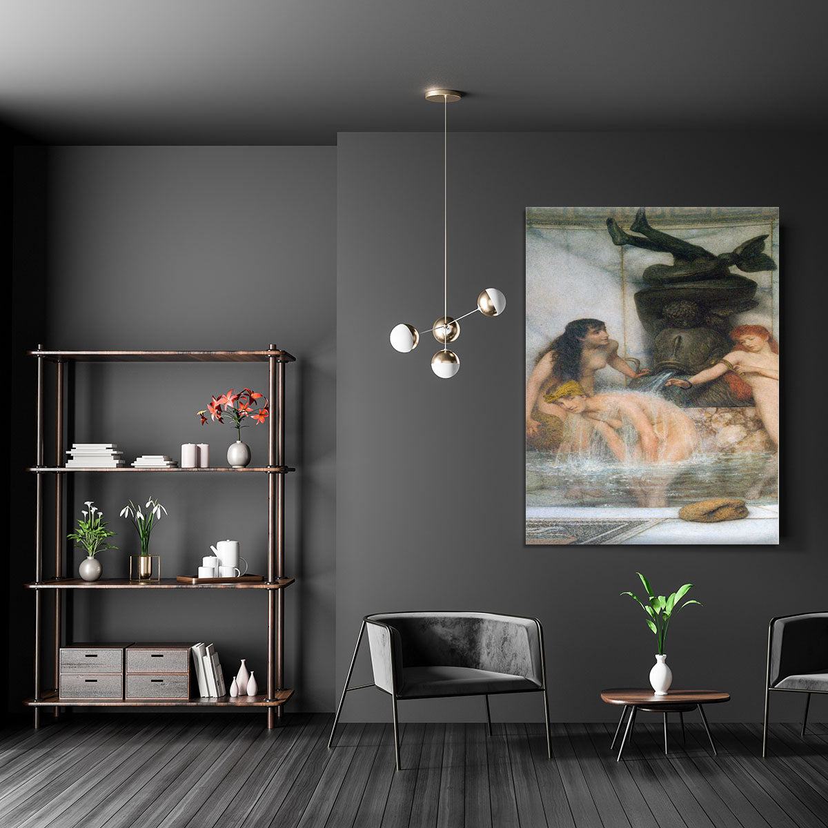 Strigilis and sponges by Alma Tadema Canvas Print or Poster - Canvas Art Rocks - 5