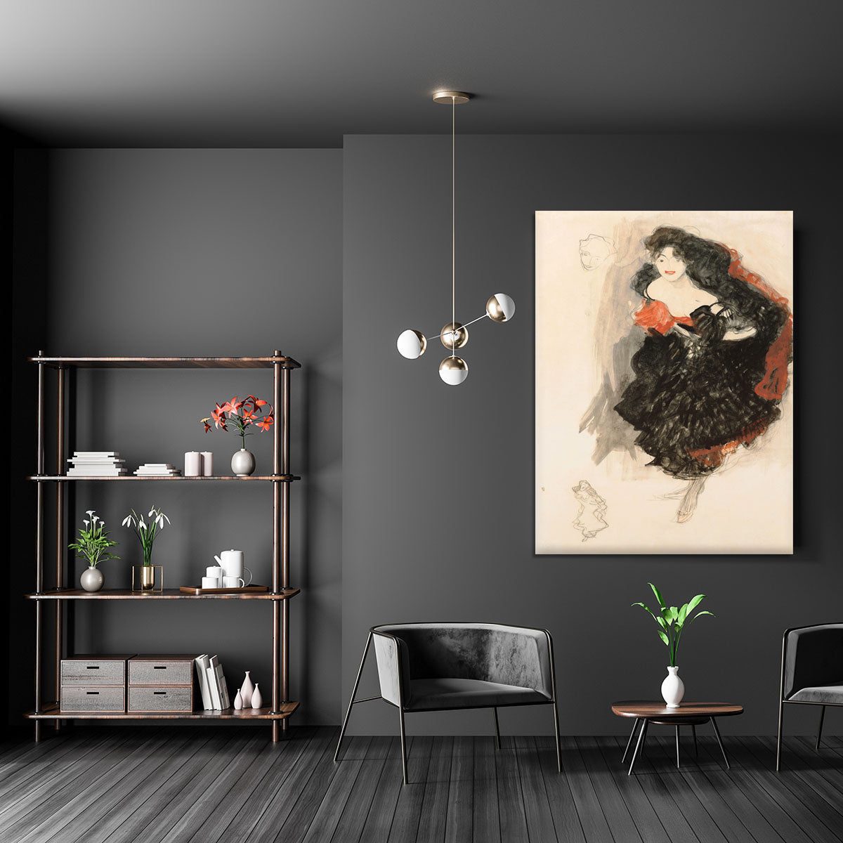 Study for Judith II by Klimt Canvas Print or Poster - Canvas Art Rocks - 5