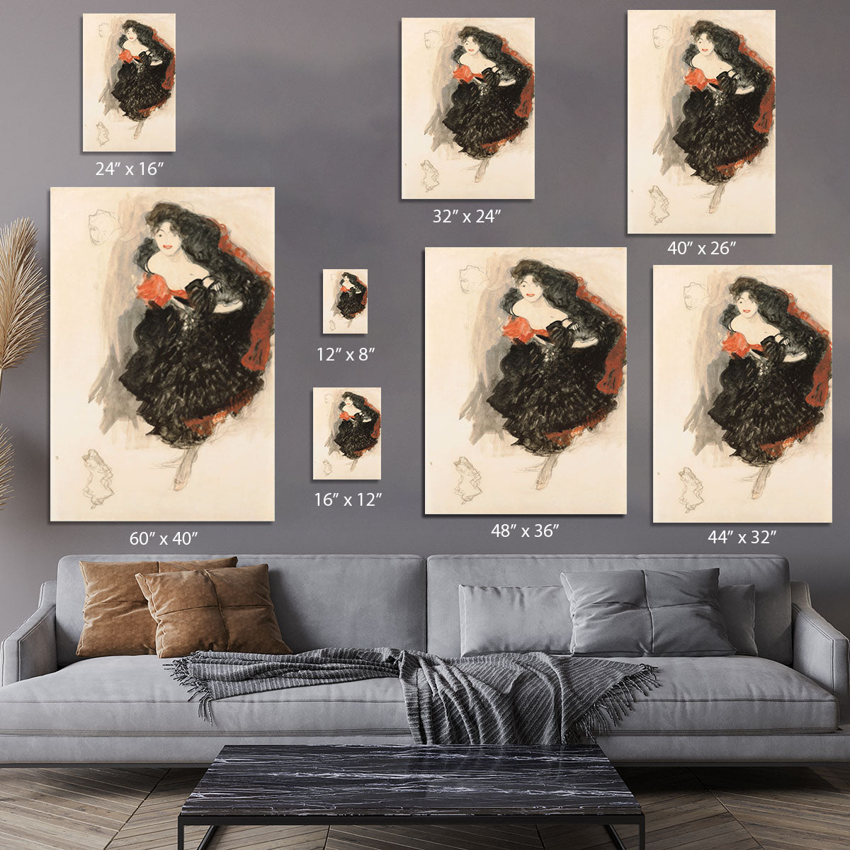 Study for Judith II by Klimt Canvas Print or Poster - Canvas Art Rocks - 7