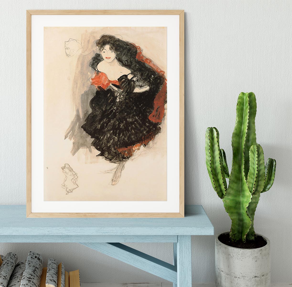 Study for Judith II by Klimt Framed Print - Canvas Art Rocks - 3