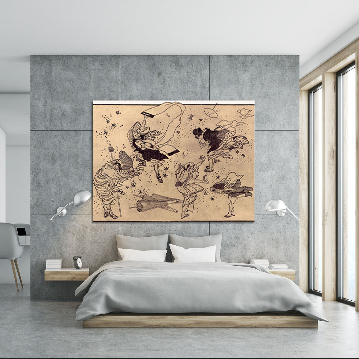 Sudden Wind by Hokusai Canvas Print or Poster - Canvas Art Rocks - 5