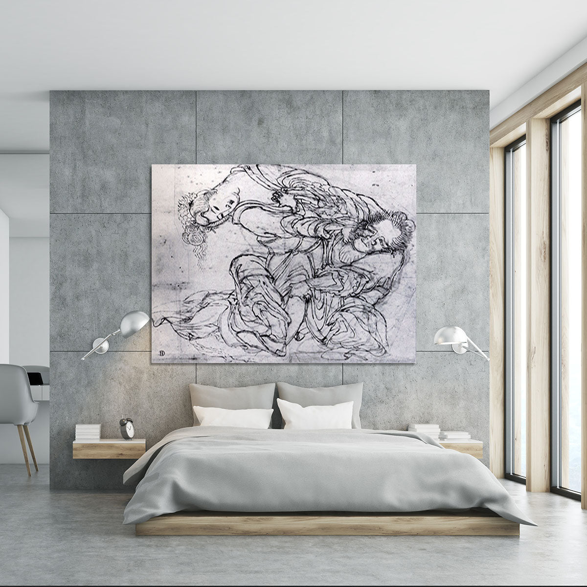 Suikoden scene by Hokusai Canvas Print or Poster - Canvas Art Rocks - 5