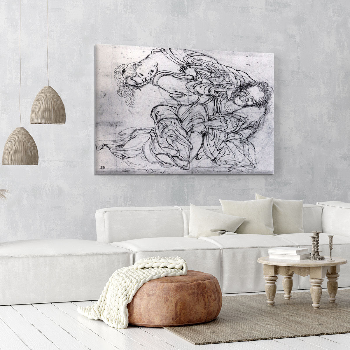 Suikoden scene by Hokusai Canvas Print or Poster - Canvas Art Rocks - 6