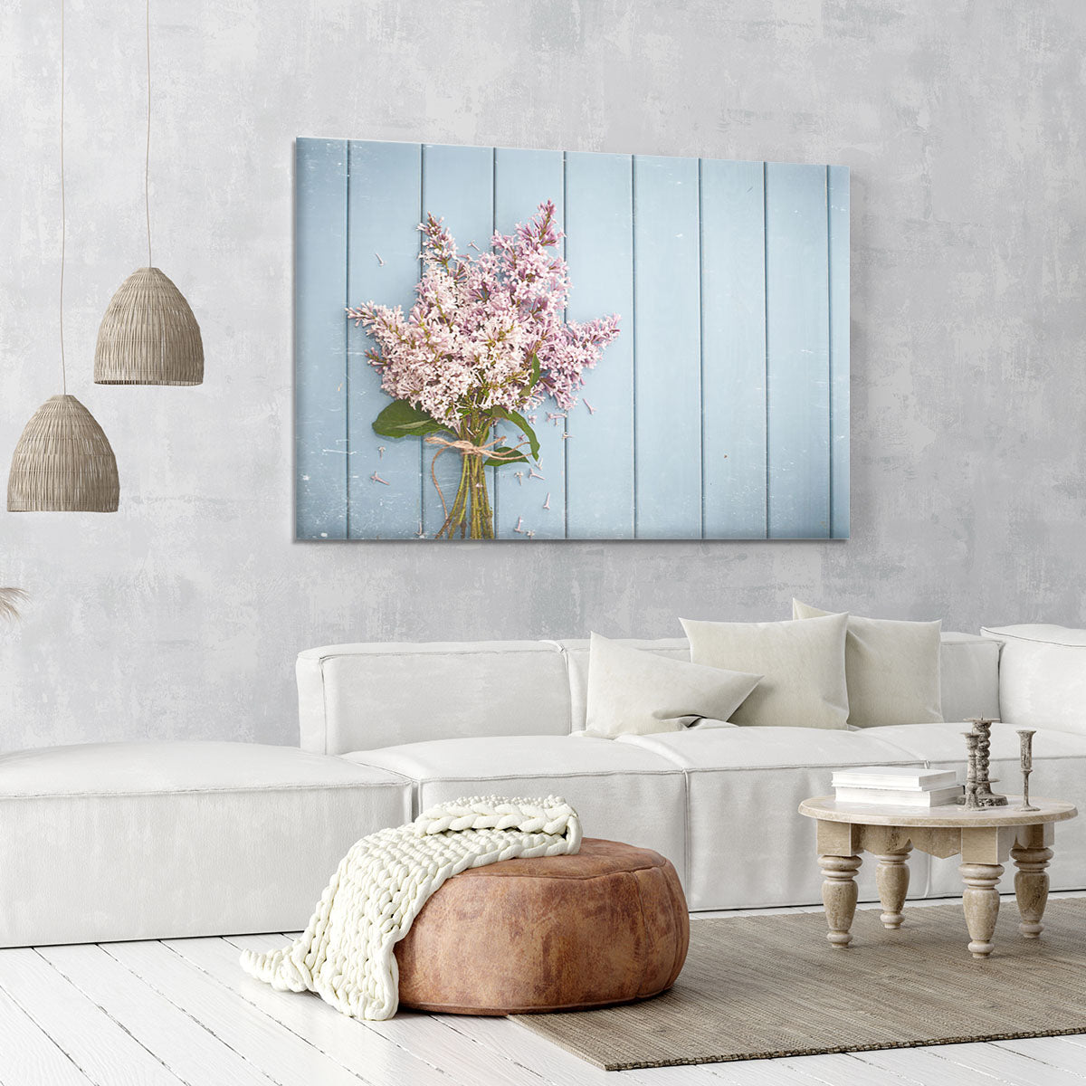 Summer gentle bouquet of lilac flowers Canvas Print or Poster - Canvas Art Rocks - 6