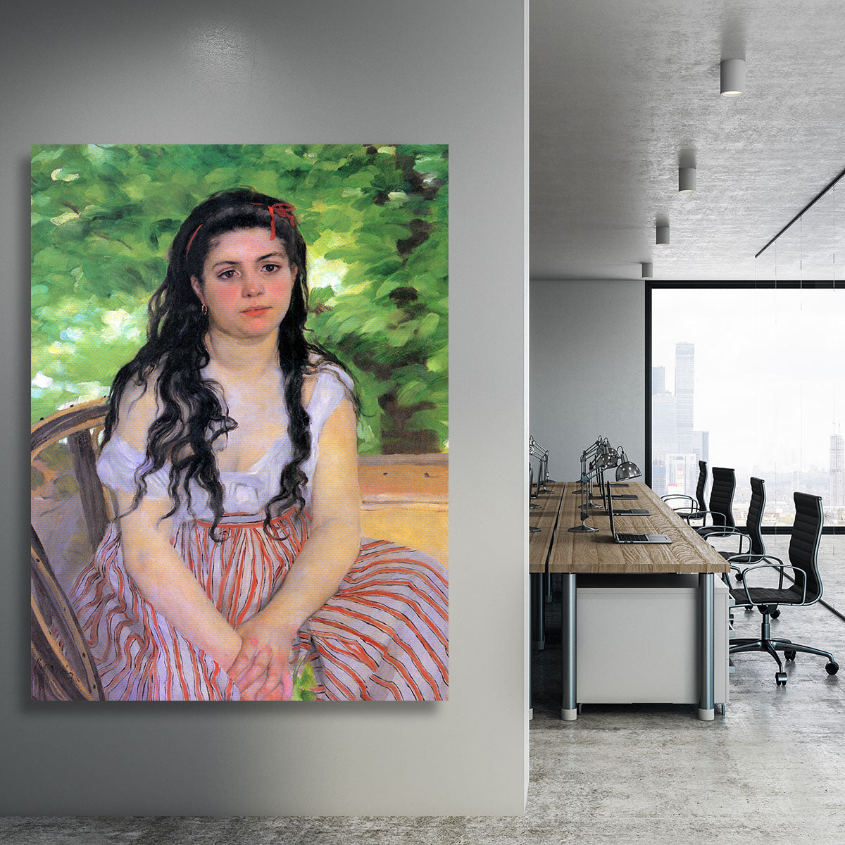 Summertime study by Renoir Canvas Print or Poster - Canvas Art Rocks - 3