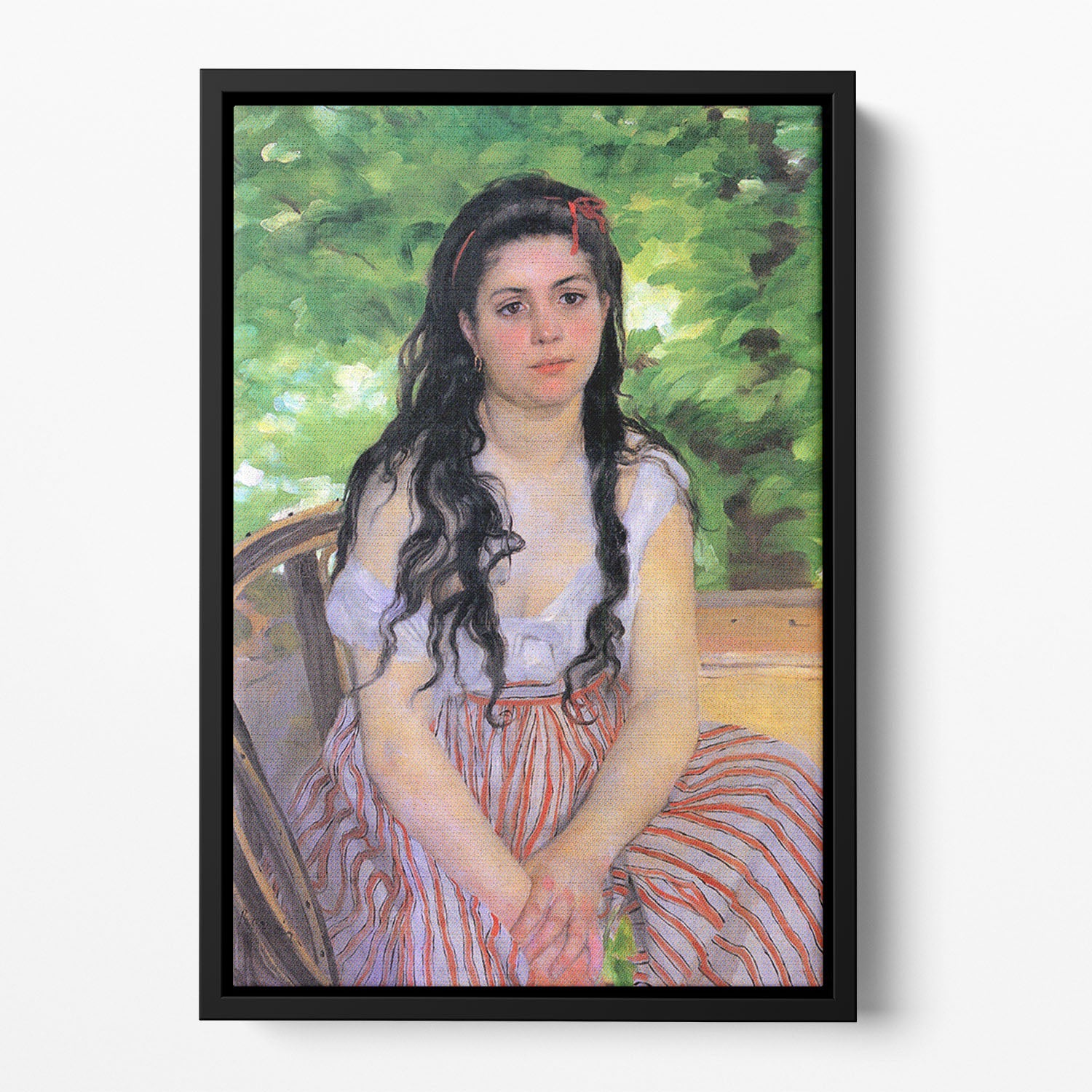 Summertime study by Renoir Floating Framed Canvas