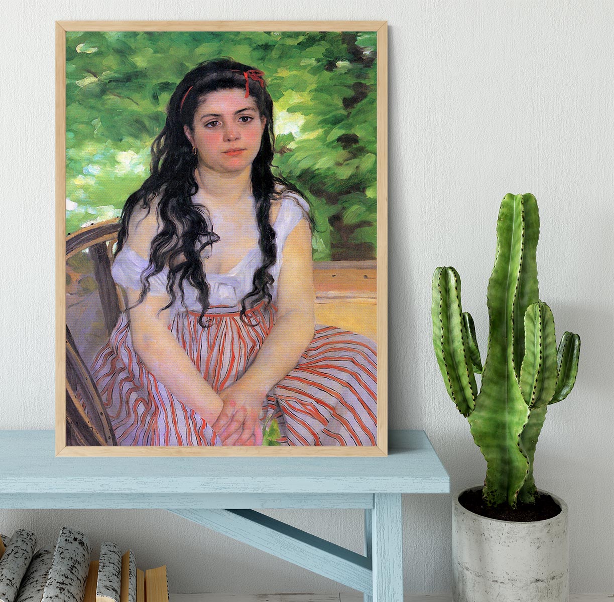 Summertime study by Renoir Framed Print - Canvas Art Rocks - 4