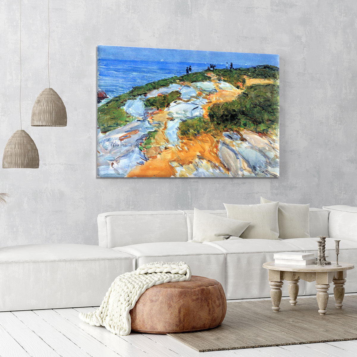 Sunday morning Appledore by Hassam Canvas Print or Poster - Canvas Art Rocks - 6