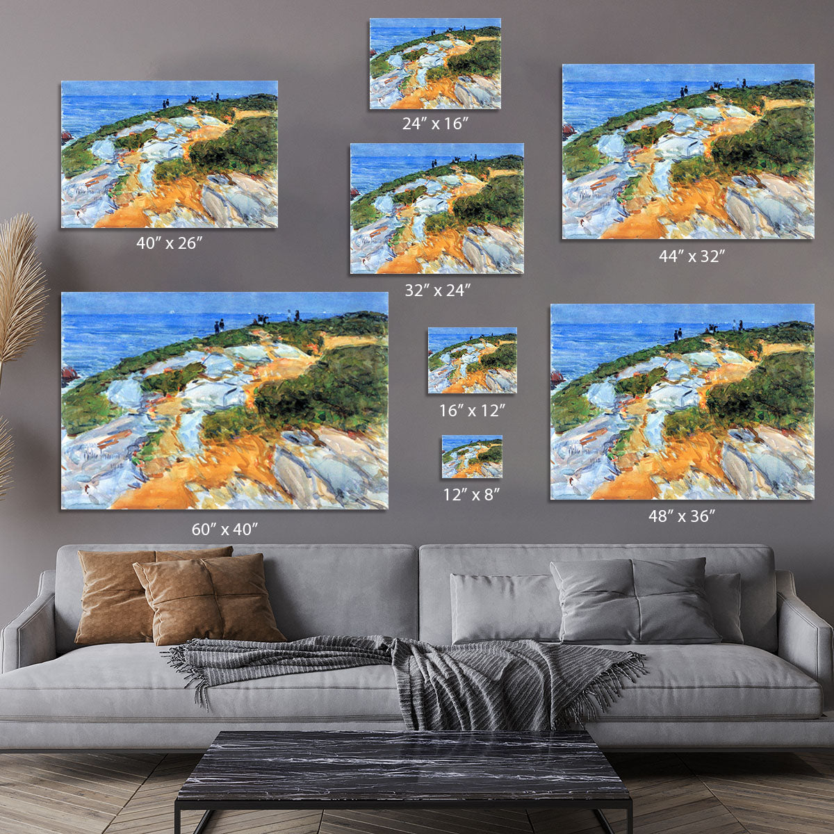 Sunday morning Appledore by Hassam Canvas Print or Poster - Canvas Art Rocks - 7