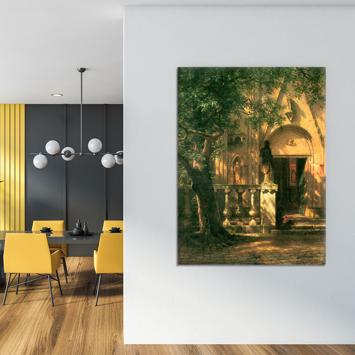 Sunlight and Shadow 2 by Bierstadt Canvas Print or Poster - Canvas Art Rocks - 4