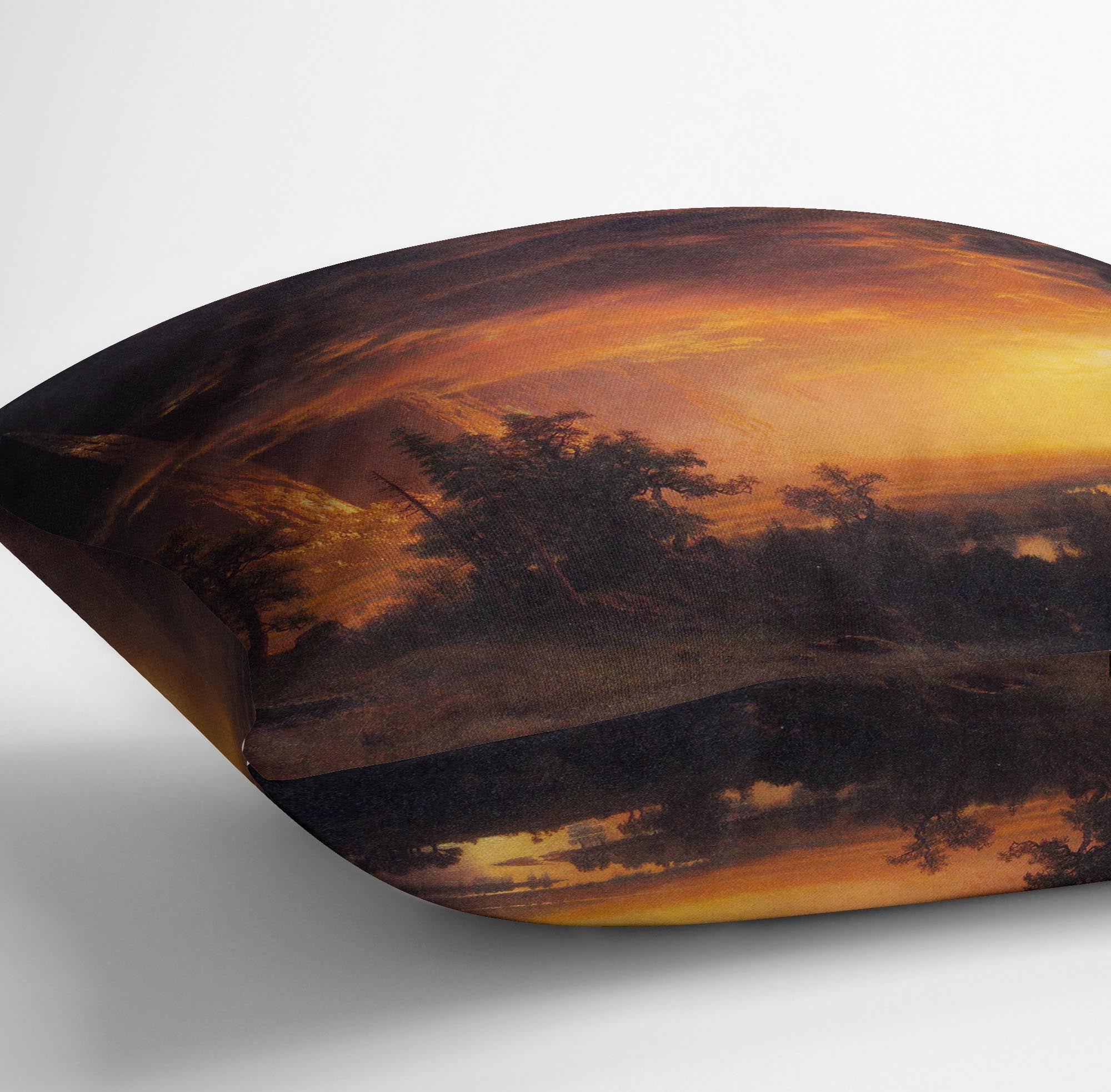 Sunrise in Yosemite Valley by Bierstadt Cushion - Canvas Art Rocks - 3
