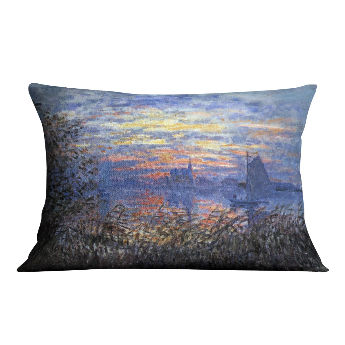 Sunset on the Seine by Monet Cushion