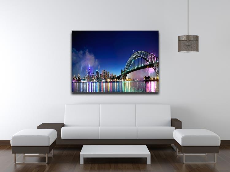 Sydney Harbour NYE Fireworks Canvas Print or Poster - Canvas Art Rocks - 4
