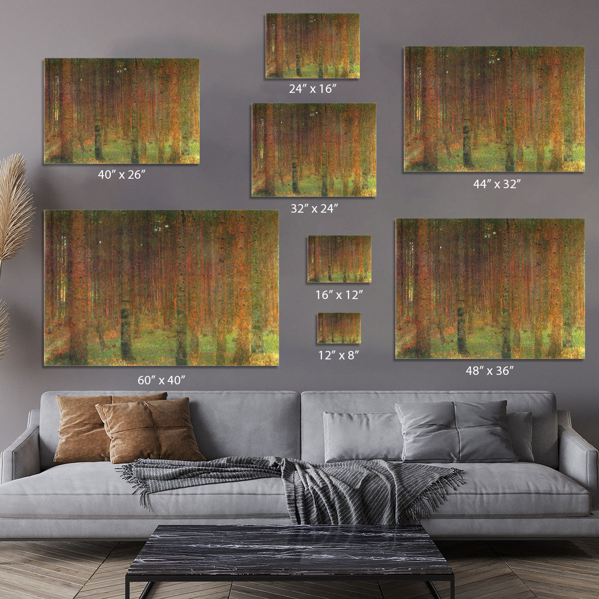 Tannenwald II by Klimt Canvas Print or Poster - Canvas Art Rocks - 7