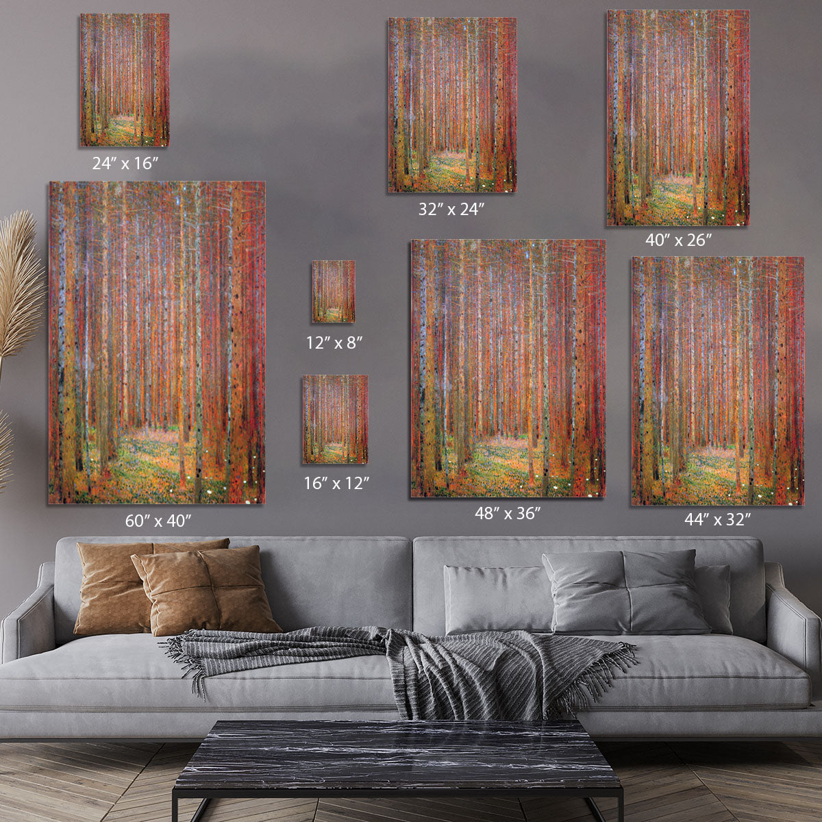 Tannenwald I by Klimt Canvas Print or Poster - Canvas Art Rocks - 7