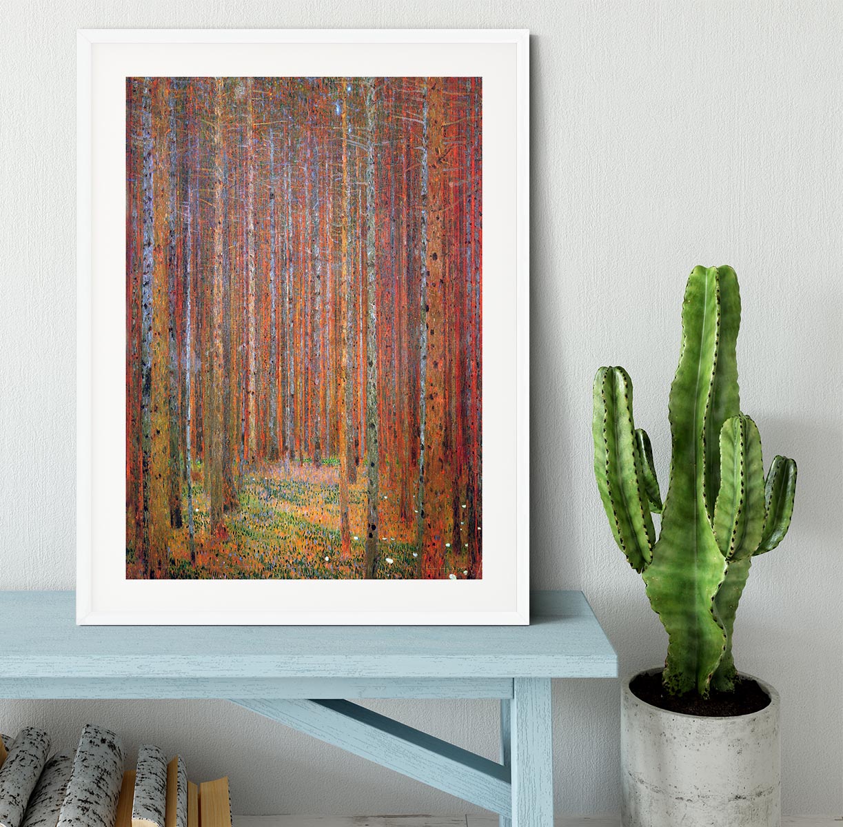Tannenwald I by Klimt Framed Print - Canvas Art Rocks - 5