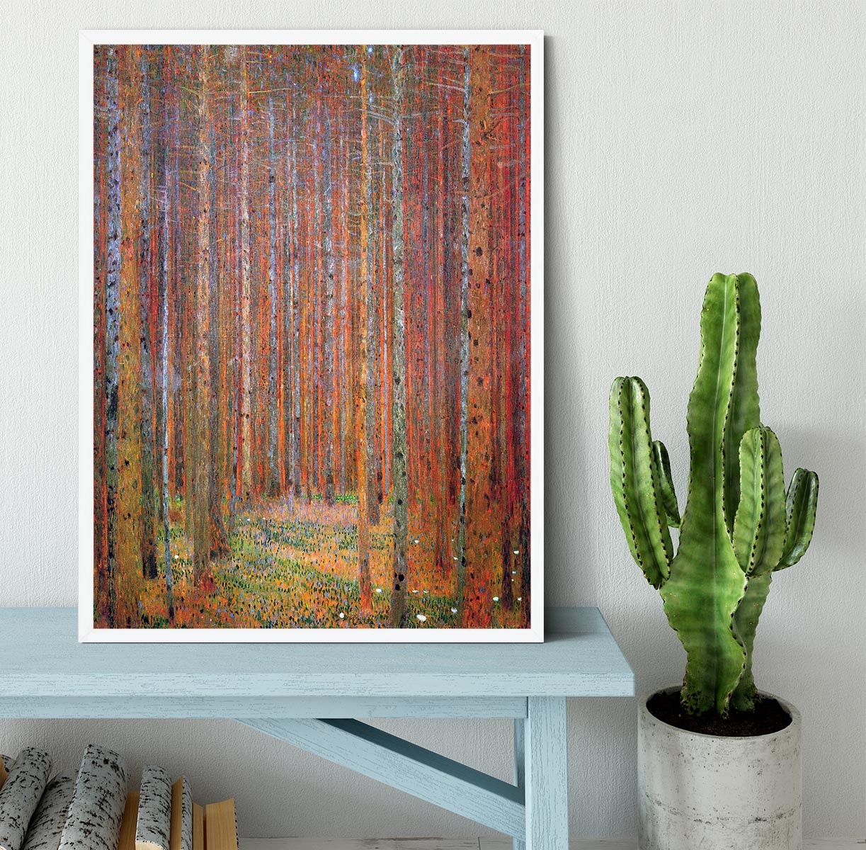 Tannenwald I by Klimt Framed Print - Canvas Art Rocks -6
