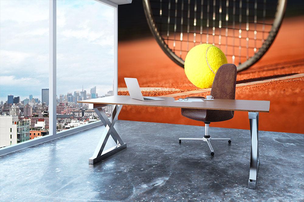 Tennis background Wall Mural Wallpaper - Canvas Art Rocks - 3