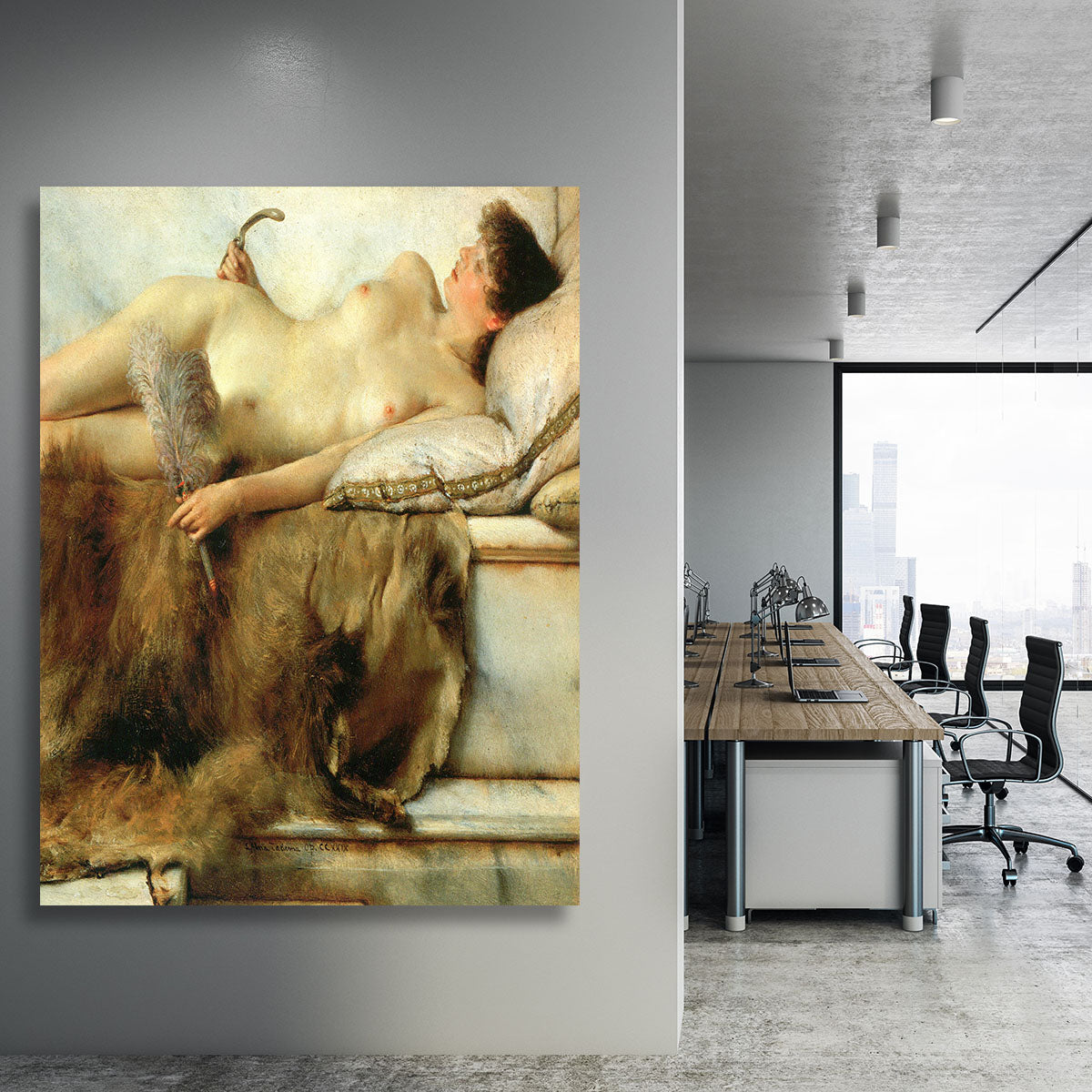 Tepidarium by Alma Tadema Canvas Print or Poster - Canvas Art Rocks - 3