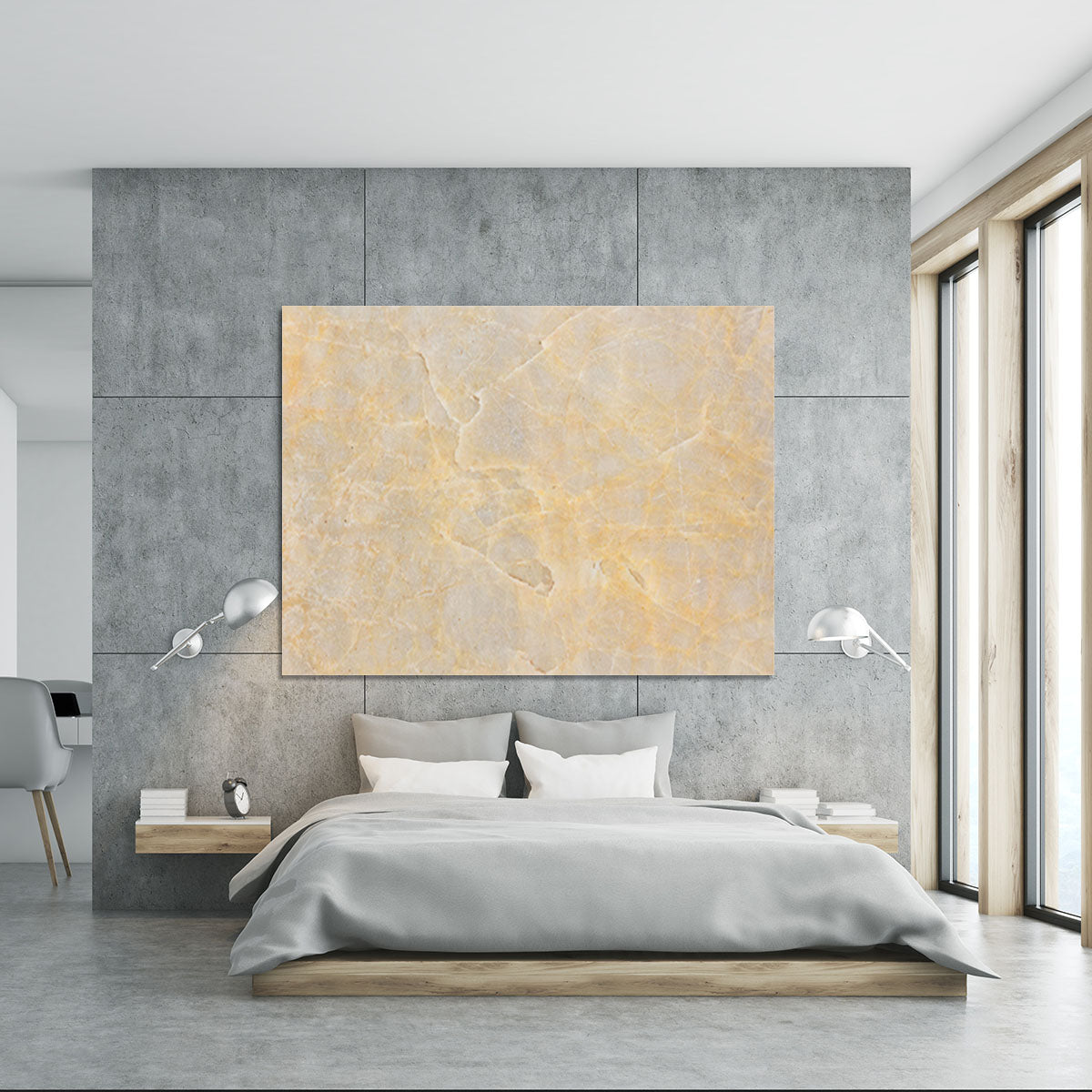 Textured Beige Marble Canvas Print or Poster - Canvas Art Rocks - 5