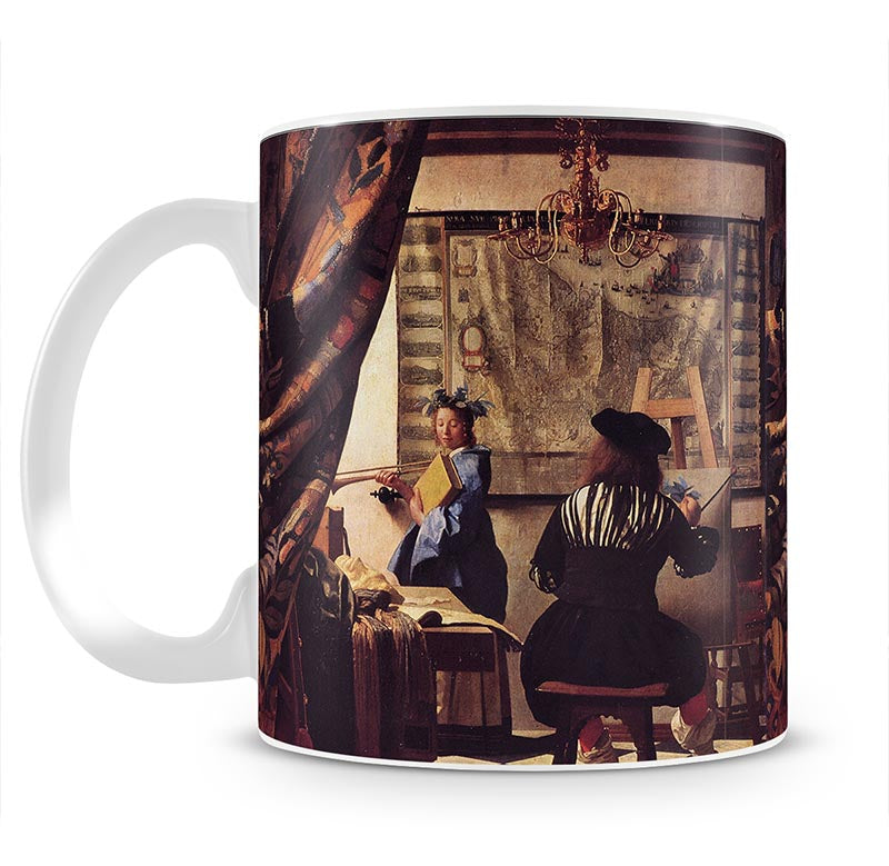 The Allegory of Painting by Vermeer Mug - Canvas Art Rocks - 1