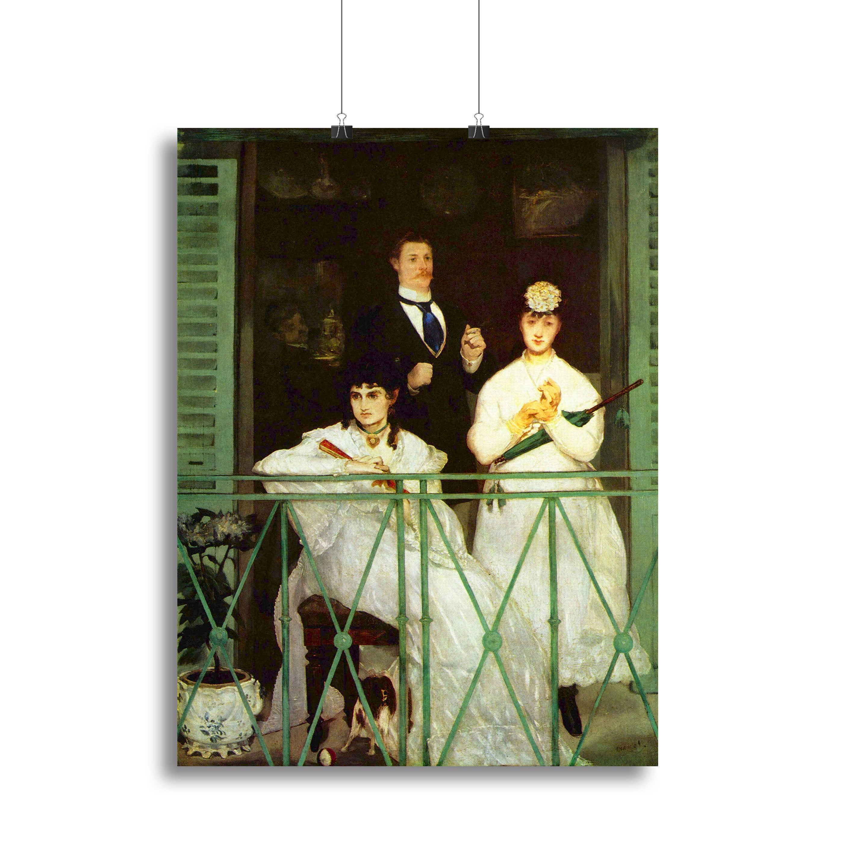 The Balcony by Manet Canvas Print or Poster - Canvas Art Rocks - 2