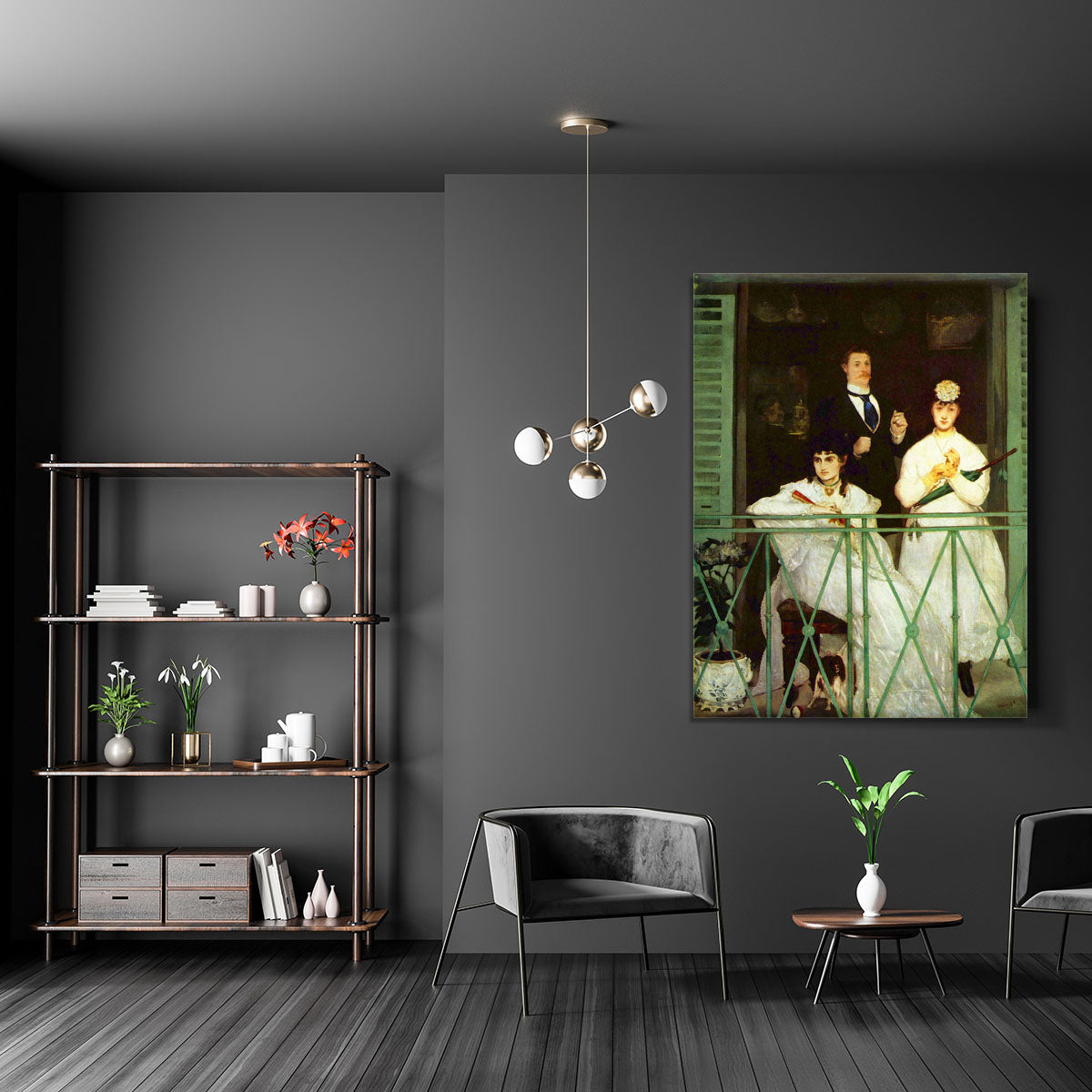 The Balcony by Manet Canvas Print or Poster - Canvas Art Rocks - 5