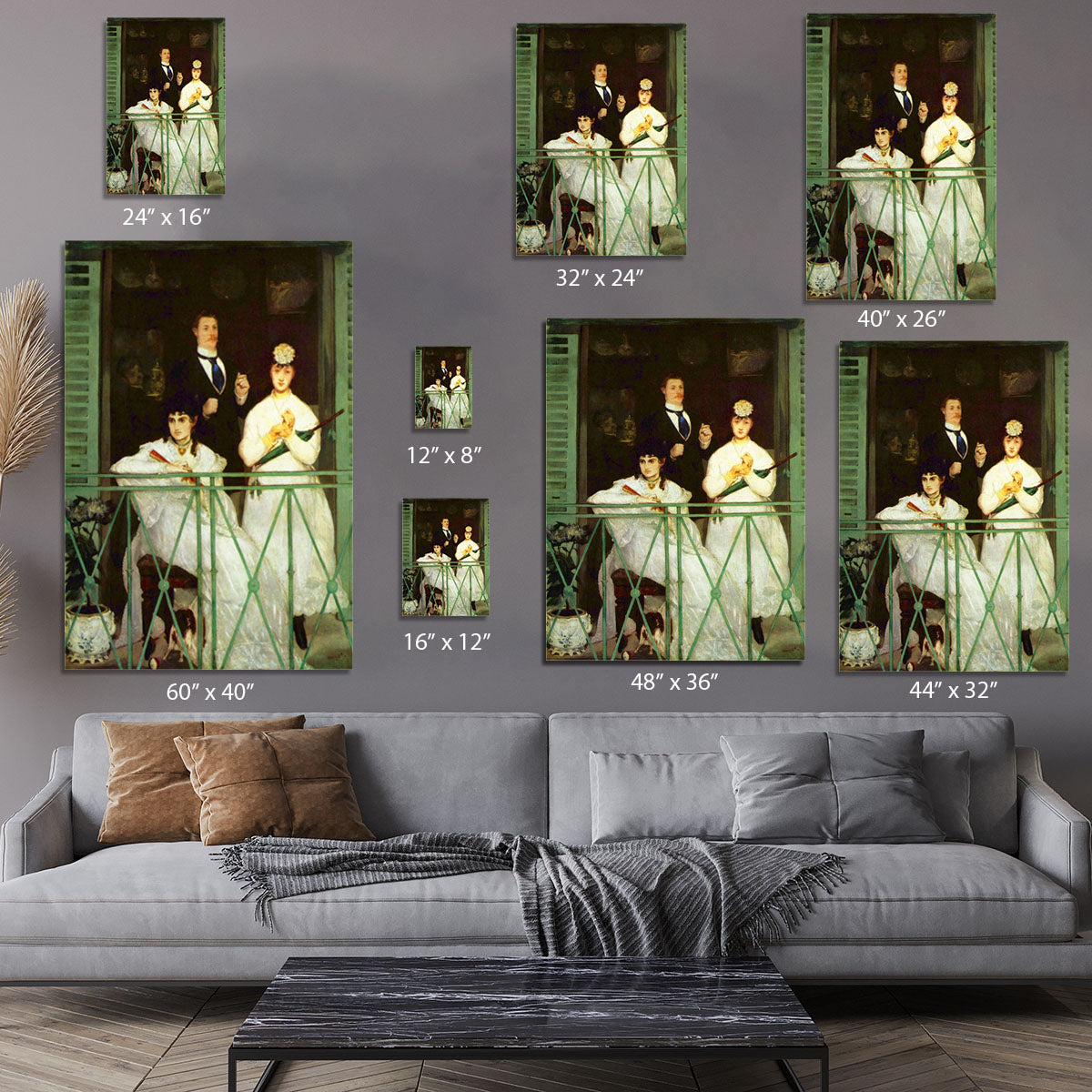 The Balcony by Manet Canvas Print or Poster - Canvas Art Rocks - 7