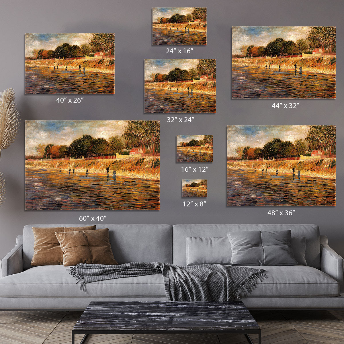 The Banks of the Seine by Van Gogh Canvas Print or Poster - Canvas Art Rocks - 7