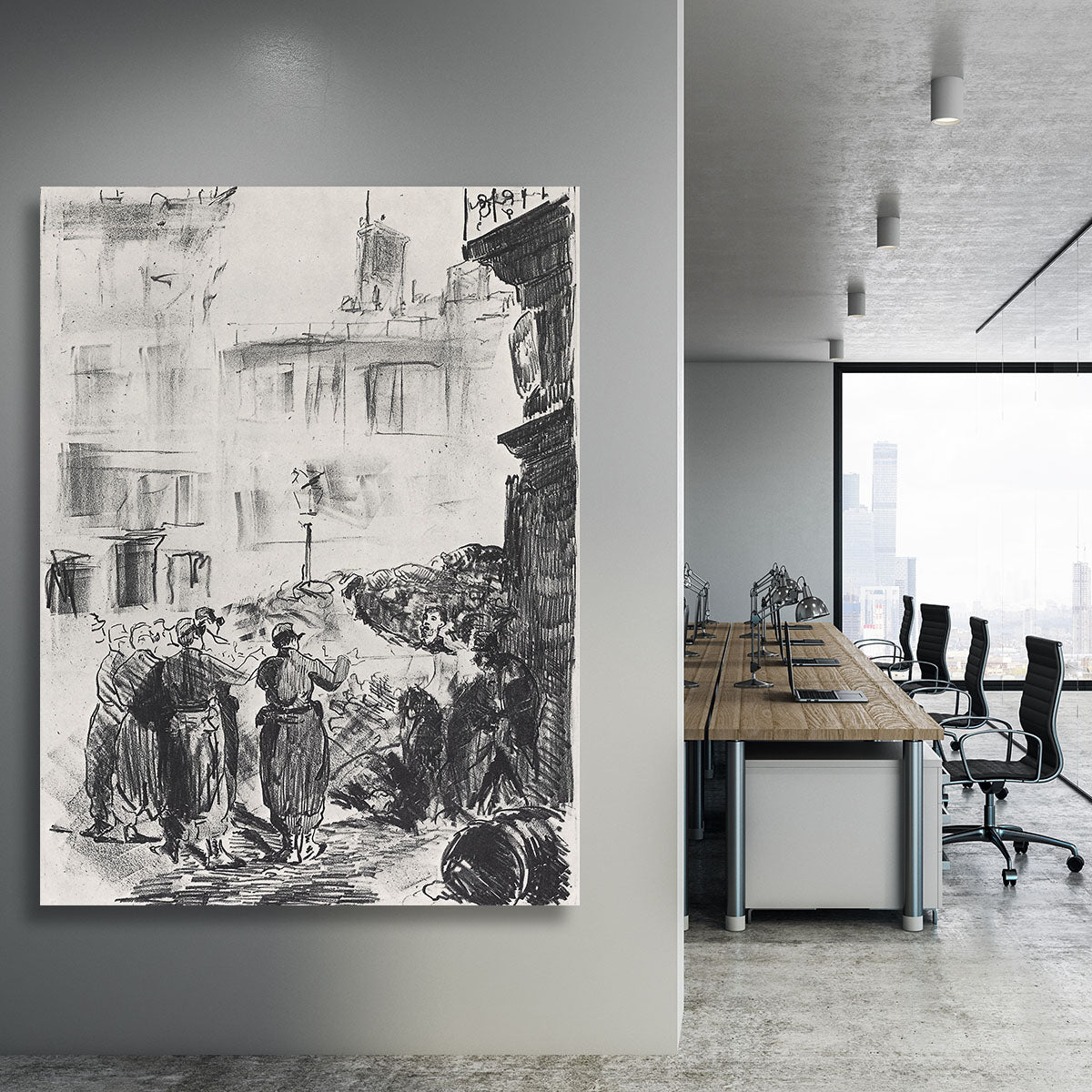 The Barricade by Manet Canvas Print or Poster - Canvas Art Rocks - 3