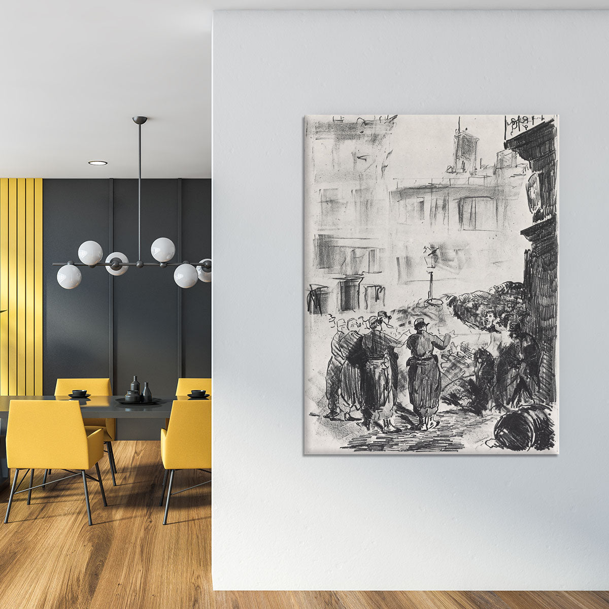 The Barricade by Manet Canvas Print or Poster - Canvas Art Rocks - 4