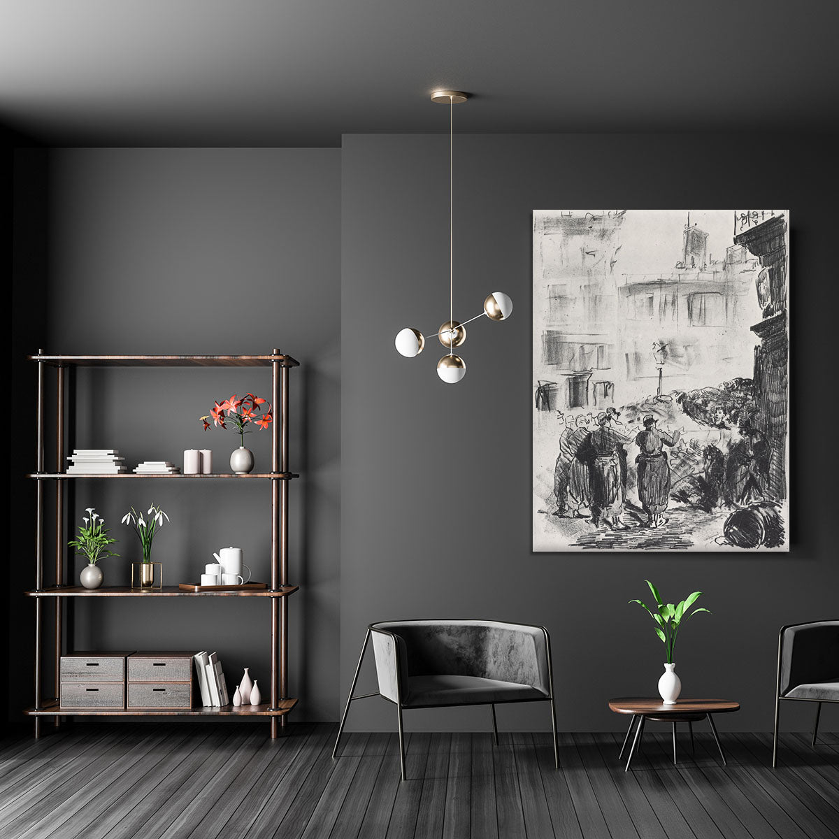 The Barricade by Manet Canvas Print or Poster - Canvas Art Rocks - 5