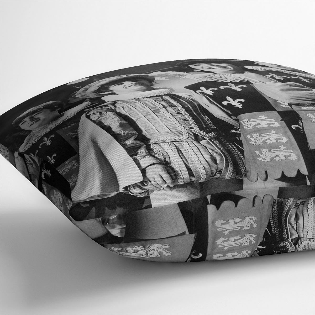 The Beatles dressed in Elizabethan costume for a TV show Cushion